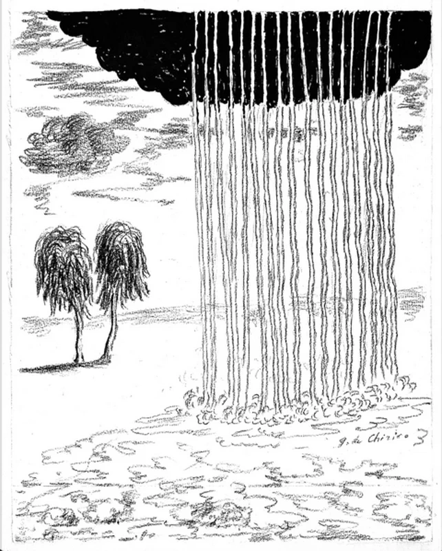 Giorgio De Chirico - 145, Pioggia nel deserto, 1972, Fondazione Giorgio e Isa de Chirico, Roma